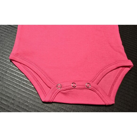 TODDLER GIRLS SIZE 18M 18 MONTHS PINK BODYSUIT BOWS OVER BROS WHITE GRAPHIC NWT - Picture 4 of 7